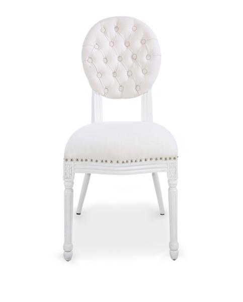 Dubai Banquet event wedding white linen fabric oak wood chair for event party dining chair