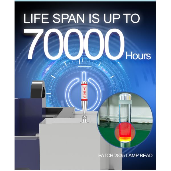 Flujo luminoso 400lm Luz de advertencia de torre Luces de pila LED para equipos pesados con garantía de aluminio