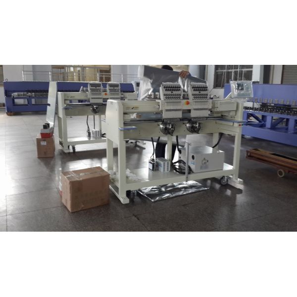 Multipurpose Two Heads Cap Embroidery Machine With Automatic Thread Trimmer