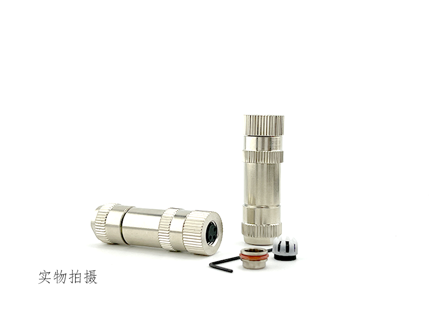 30V M8 Cable Connector Male Female Connection Easy Installation Rustproof