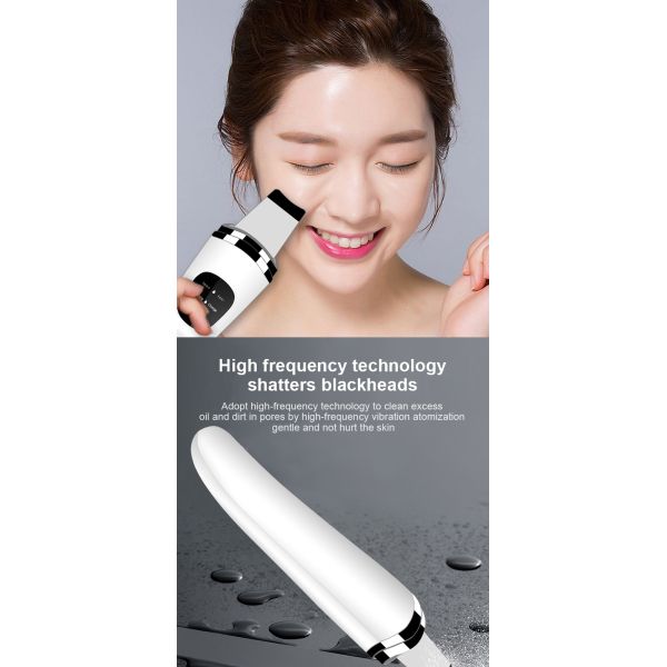 USB Plugs Blackhead Remover Ultrasonic Skin Scrubber for Deep Cleaning and Moisturizing