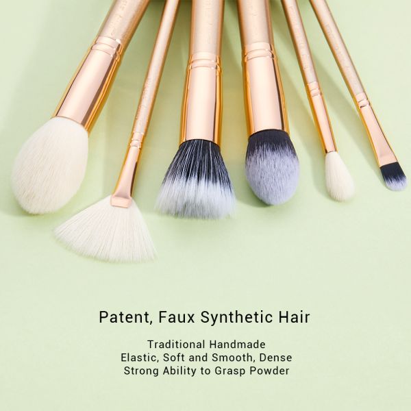 Jessup T400 Pro Makeup Brushes Set 30pcs Rose Gold Color