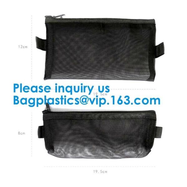 Mesh Cosmetic Bag Neceser Toiletry Organizer Bag Storage Sets Travel Wash Pouch Makeup Pouch Girl Handbag Zipper Mesh Co