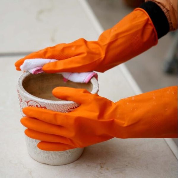 Reused Latex Kitchen Waterproof 50g Household Gloves