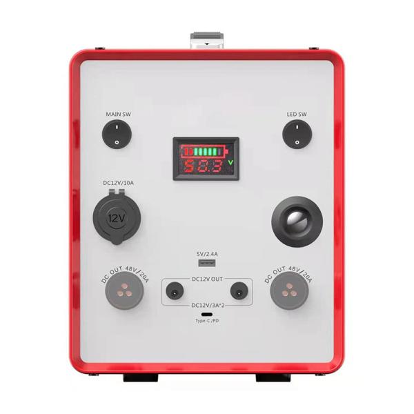 Portable Solar Generator 2000W 48V Lithium Camping Battery Pack