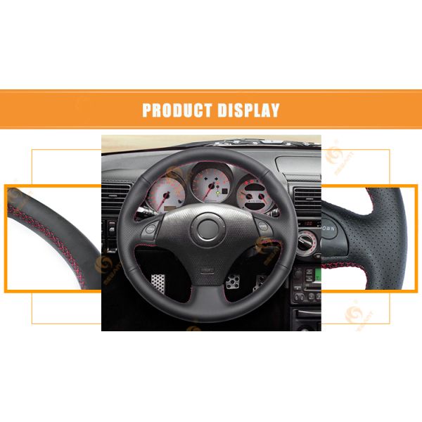 Artificial Leather Steering Wheel Cover for Toyota RAV4 1998-2003 Corolla 2001 Celica 1998-2005 (with multi-function)