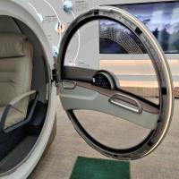 Chambre de barothérapie ronde adaptée aux besoins du client de l'oxygène