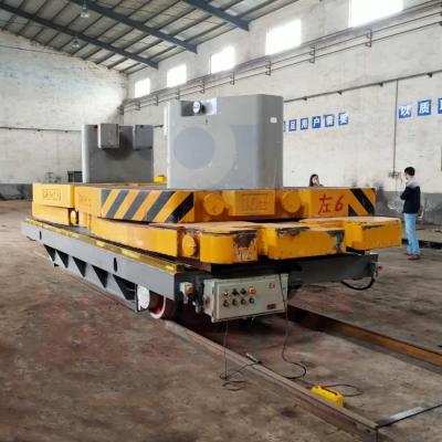 Customized Motorised Rail Trolley 1000ton Industrial Material Handling Carts