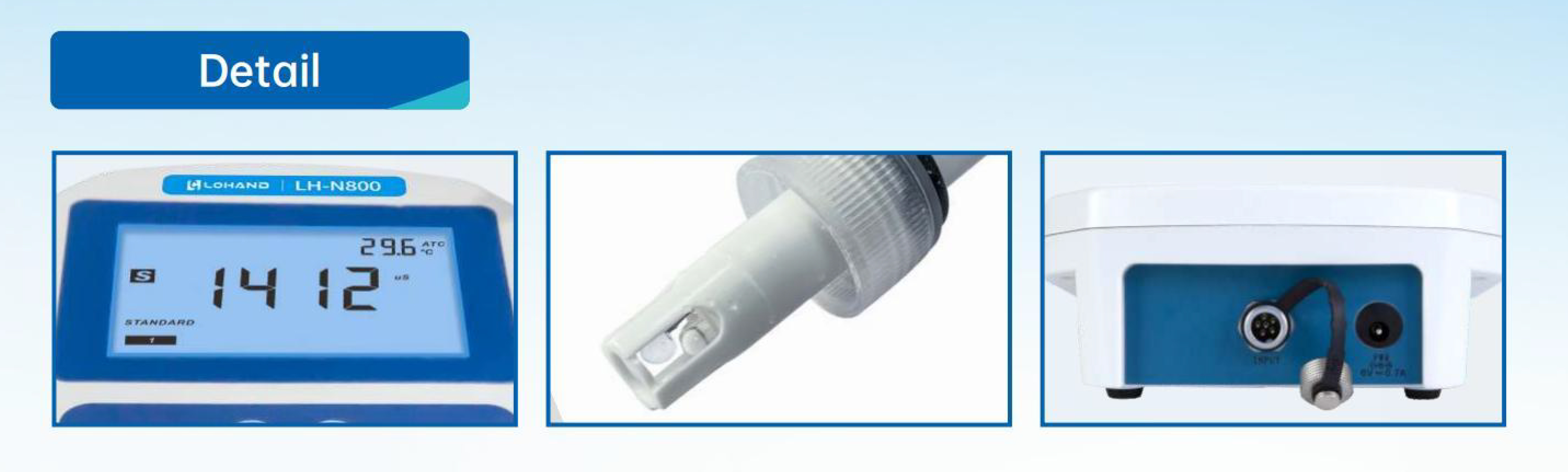 Настольный метр 100-220V ПЭ-АШ ORP Benchtop анализатора воды LH-P800 качественный