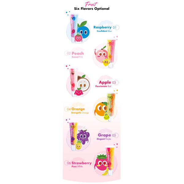 Private Label Rainbow Fruity Glitter Essence Lip Gloss For Kids OEM ODM Available