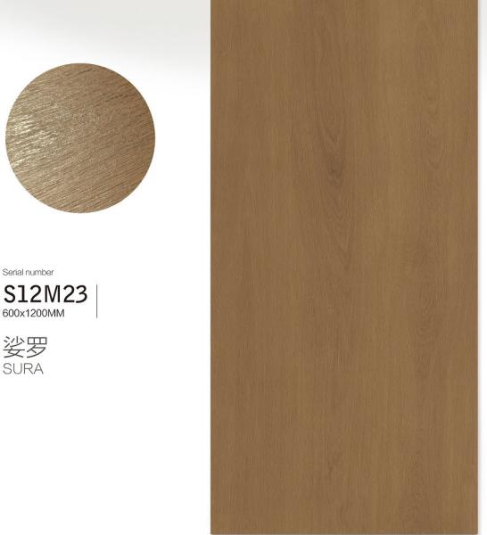 600x1200mm Wooden Porcelain Tile AAA Grade Clay Indoor Floor