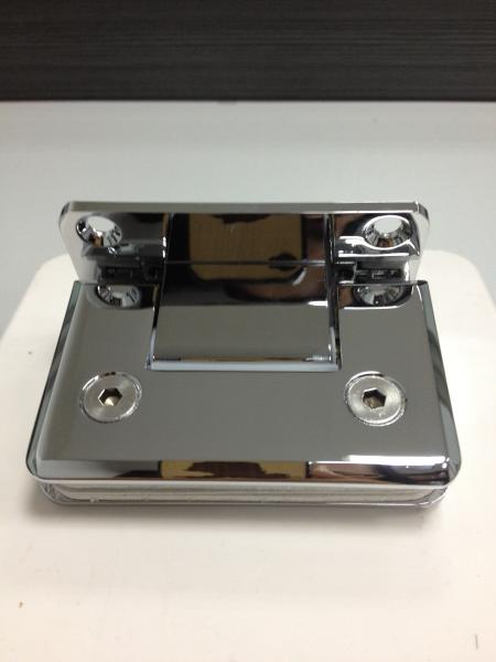 WL-8004 square double opening 90 degree heavy duty stainless steel bathroom glass clamp & glass door hardware
