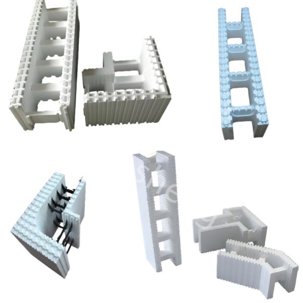 EPS Foam Mold for Icf Blocks Insulated Concrete Form and Made of EPS Plastic Material