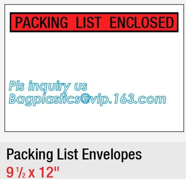 FedEx packing list envelope adhesive tape bag Pressure Sensitive zip lock packing list envelope, Post Fedex Plastic Expr
