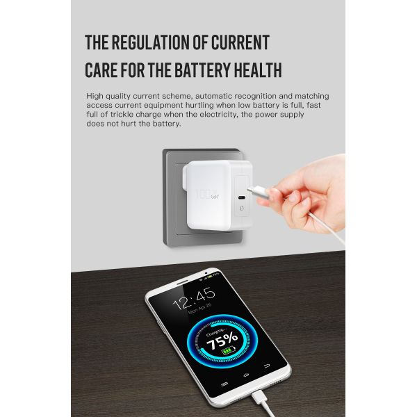 100W GaN PD Charger with 1A+2C Ports EU Plug for Laptops