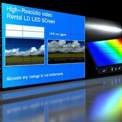 High Resolution Video Wall Rental LED Screen Full Color Display with 140° Viewing Angle and Performance
