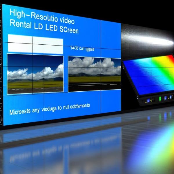 High Resolution Video Wall Rental LED Screen Full Color Display with 140° Viewing Angle and Performance