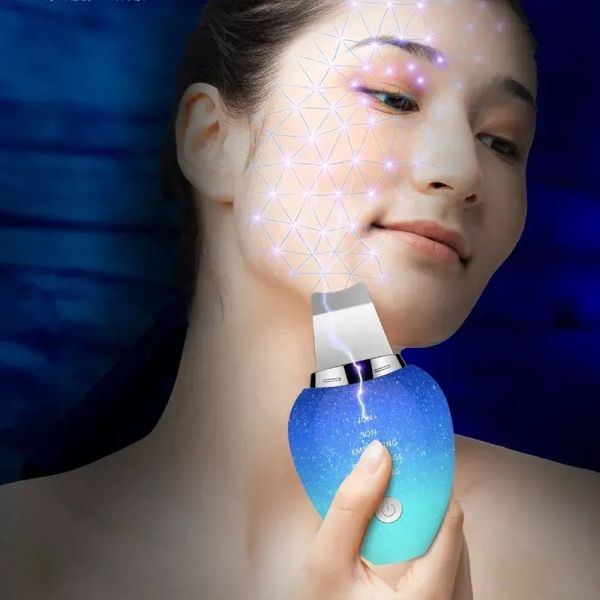 Facial Pore Cleaner Skin Rejuvenation Vibration Massage Ultrasonic Ion Skin Scrubber