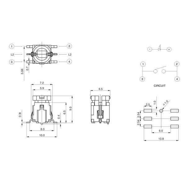 12 Volt Illuminated Rocker Switch , Plastic Illuminated Momentary Switch
