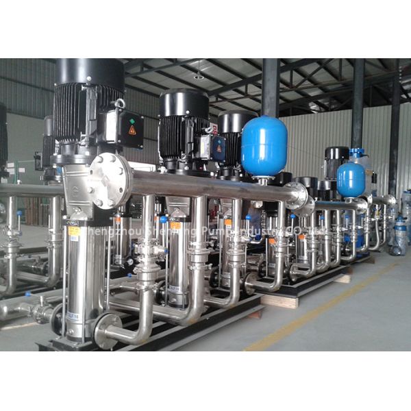 304 нержавеющая сталь Вертикальный многоступенчатый бустерный насос 3,2 м3/ч 40 м 1,1 кВт