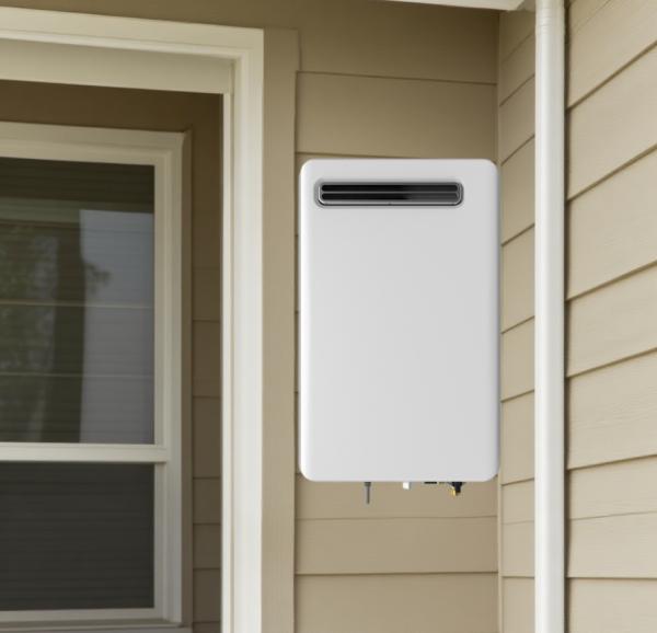 Weatherproof Exterior Gas Water Heater 16L Tankless With Copper Heat Exchanger