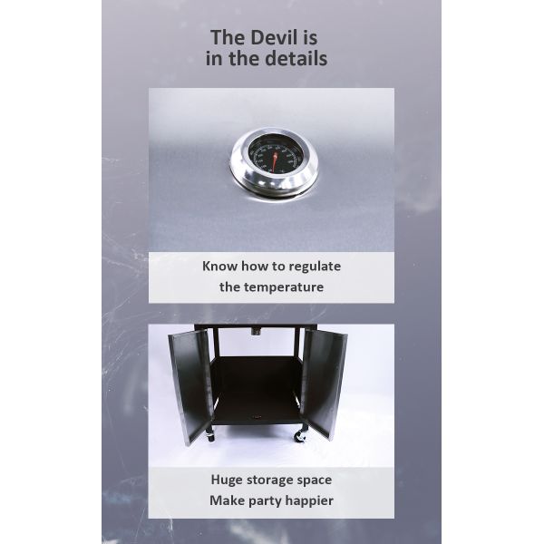 Грилл на бутаневом газе для приготовления пищи на открытом воздухе с 41 горелкой и конструкцией из нержавеющей стали