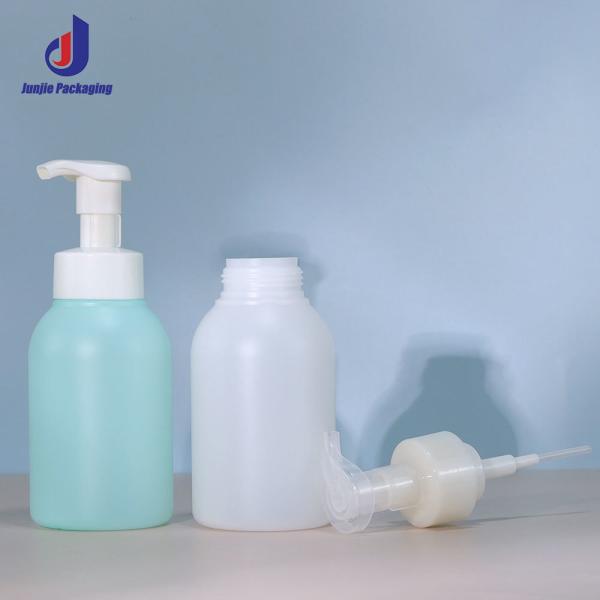 PE Mousse Pump Bottle 400ml / 13.53oz Pump Bottle Dispenser For Wash Facial Cleanser