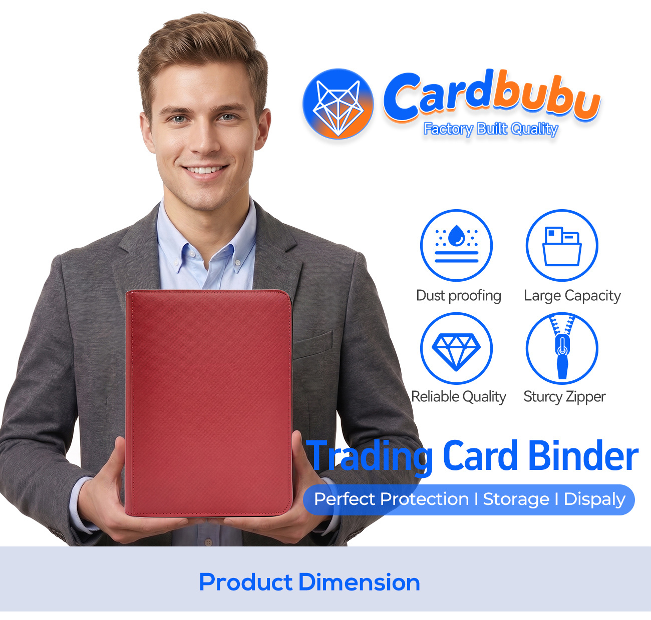 Custom PU Leather Card Binder Manufacturer for Bulk Trading Card Projects TCG