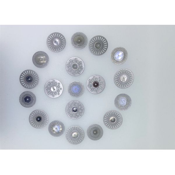 Flexible Separating Dental Diamond Discs Coated Rapid Rotary 19mm 22mm Diameter