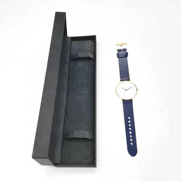 Custom Printing Watch Gift Packaging Box Luxury Black Cardboard