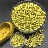 Pellets de masterbatch en plastique en vrac EVA de couleur jaune