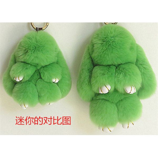 Покрашенный образец Кейчайн меха кролика мультфильма цвета свободно с подгонянным логотипом