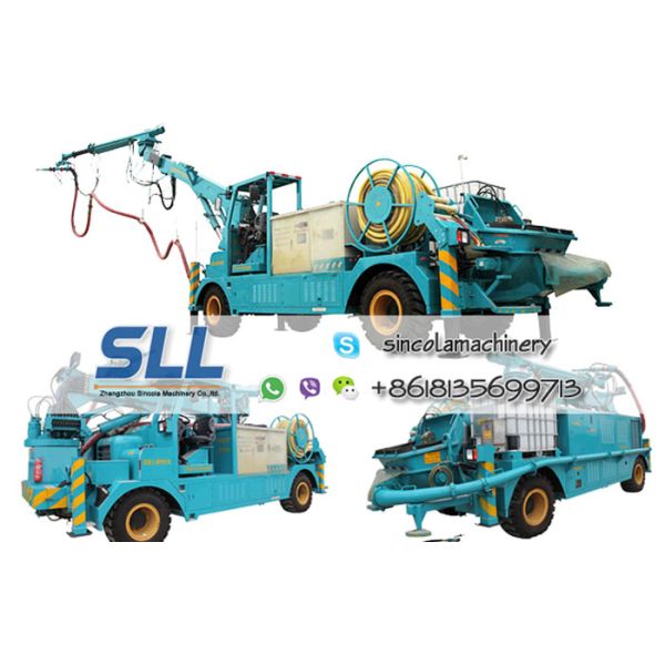Stability concrete spraying shotcrete machine for sale convey cylinder with long stroke