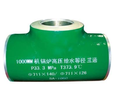 Sch 40 Butt Welded Tee , Astm A 234 Seamless Steel Pipe Tee