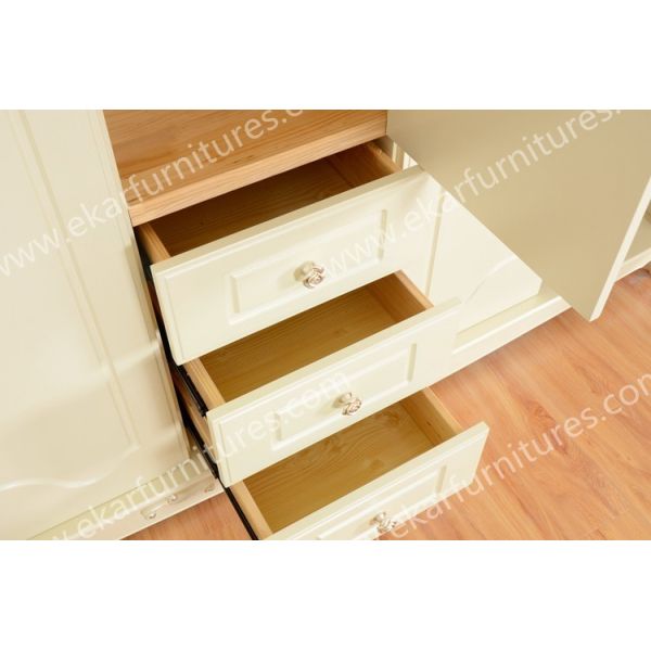 Bad room furniture design, antique solid wood armoire wardrobe 606