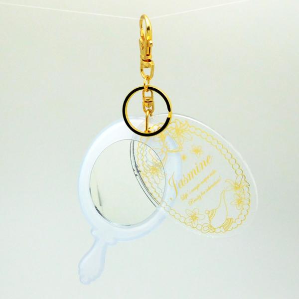 Cartoon Character Acrylic Hand Mirror , Lightweight Handheld Vanity Mirror