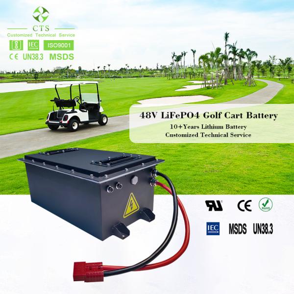 51.2V 150Ah Electric Golf Cart Battery Pack LFP Customized 72V 105Ah Lithium Batteries for Electric Tour Cart