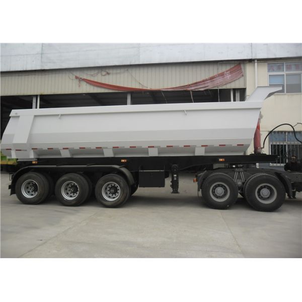 3 Axle 24CBM 24M3 dump trailer 40 Tons U-Shape Tipper Semi Trailer for BAUXITE Transport.
