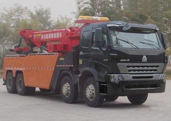 Colorful Heavy Duty Wrecker , Special Purpose Truck For Road Recovery