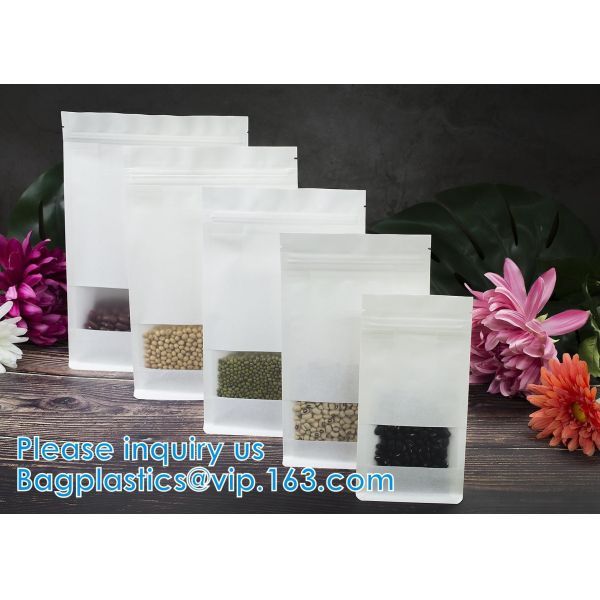 Ziplock And Heat Sealable Bags - Stand Up Food Storage Pouches - Safe Waterproof Packaging Barrier