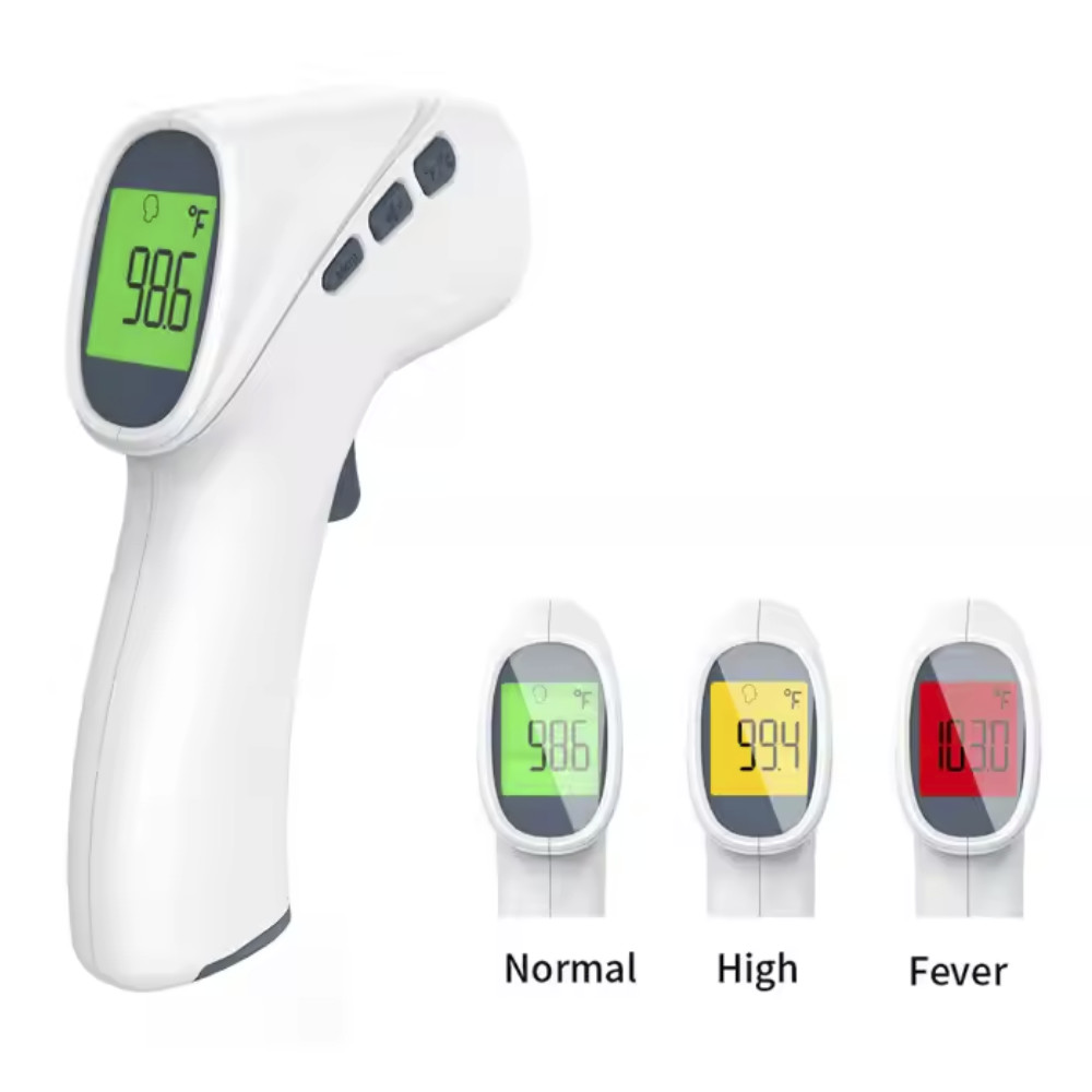 No Contact Forehead Digital IR Thermometer FDA Approved 54.5X56.5mm With Lcd Display