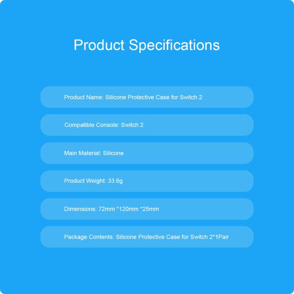 Ergonomic  Handle Silicone Protective Skin Cover Silicone Cover Shell for Nintendo Switch 2 Joycon Gaming Accessories