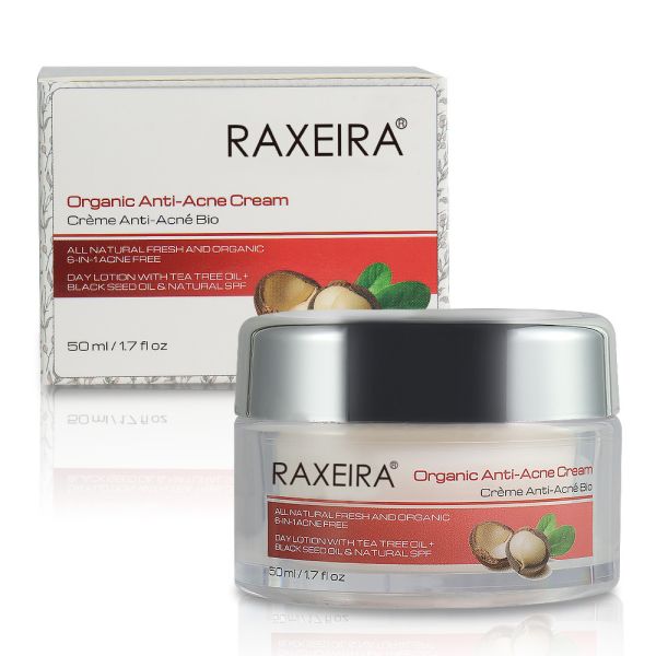 Organic Anti Acne Cream For Face With Macadamia Seed  Jojoba Seed Oil