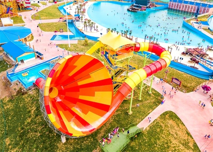 Подгонянные водные горки торнадо парка Aqua супер для туристов
