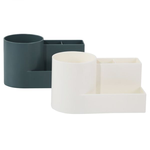 Kids Candy Square Pen Tabletop Plastic Stationery Organiser