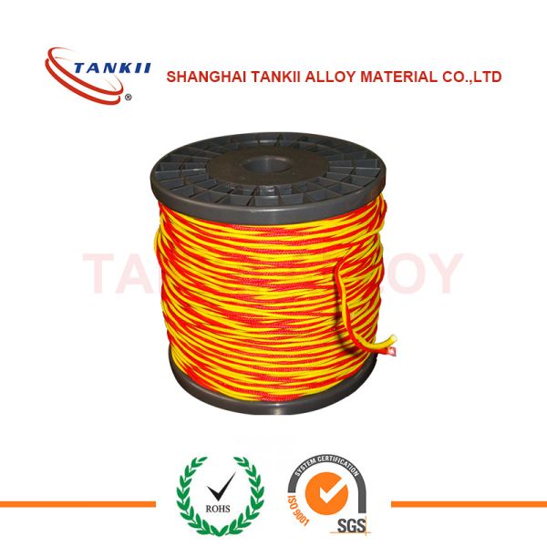 Solid Unscreened Thermocouple Cable High Silica Fiberglass Thermocouple Wire 2*0.2mm