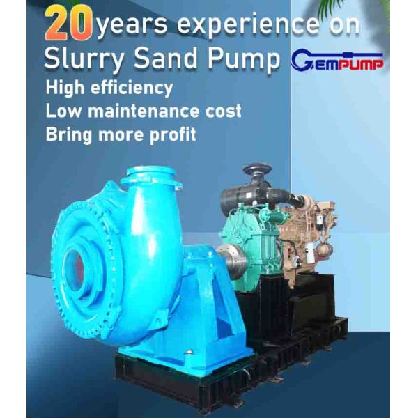 Small Heavy Duty 3.6Mpa Gravel Sand Pump 50M Head Sand Suction