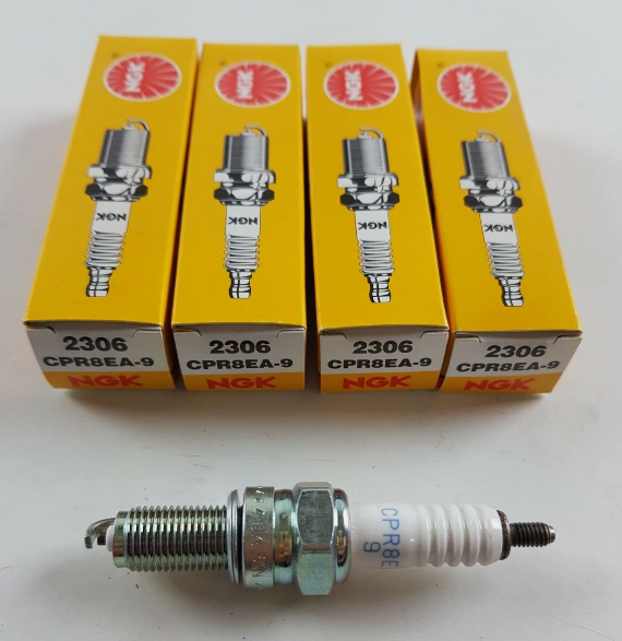 NGK Original CPR8EA-9 2306 Motorcycle Spark Plug Nickel for Honda, Haojue, Suzuki, Yamaha