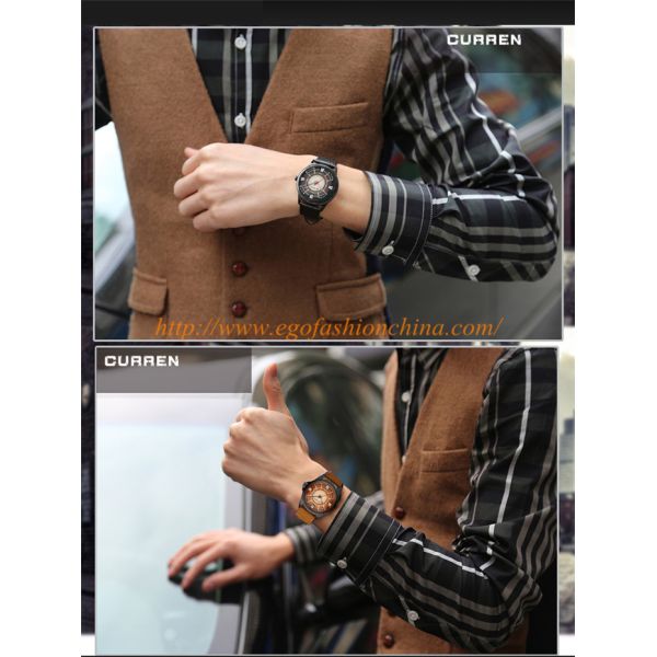 Timepieces Quartz Analog Watch China Watch Wholesale Branding Watches CURREN Leather Watch