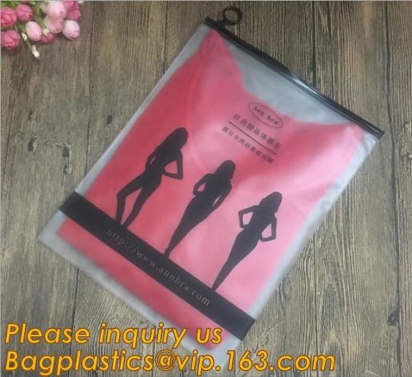 bAGPLASTICS BIO ECO Beach Bikini Swimwear Packaging Bag Pvc Zipper Bag,Eco Friendly Slider Zipper Flat Matt Plastic Bag